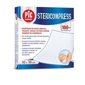 Pic Stericompress Compresse di Garza Sterili 10 x 10 cm 25 Pezzi