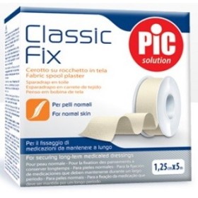 Pic Fix Cerotto su Rocchetto Tela Bianca TNT 1,25 cm x 5 m