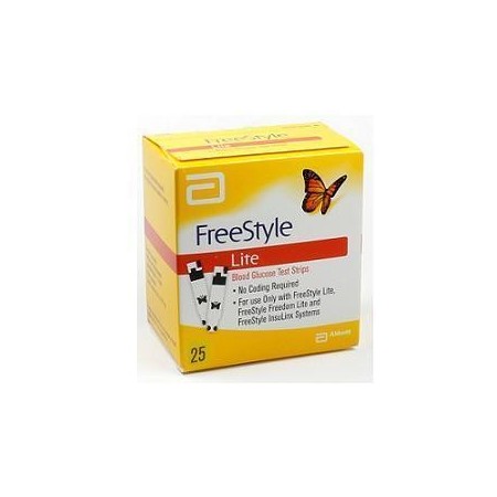 Freestyle Lite Strisce Reattive Glicemia 25 Pezzi