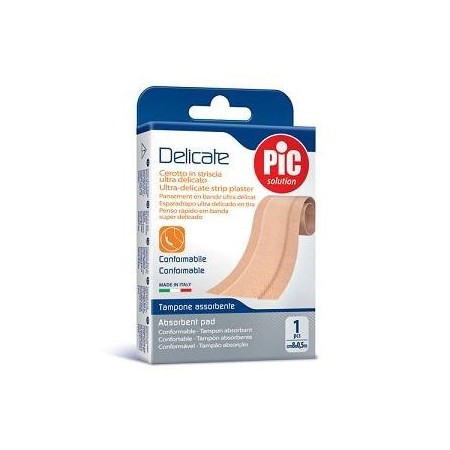 Pic Cerotto Rosa Delicate Antibatterico 1 Striscia 8 cm x 0,5 m