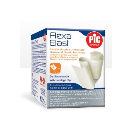 Pic Flexa Elast Benda Elastica Bianca 7 cm x 4 , 5 m con Fustino