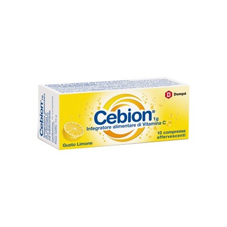 Cebion Effervescente Limone Integratore Vitamina C 10 Compresse