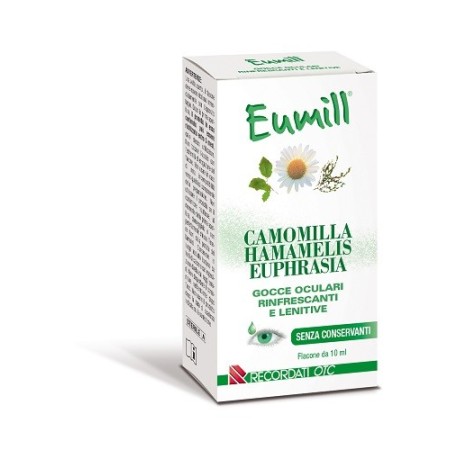 Eumill Camomilla Hamamelis Euphrasia Gocce Oculari Rinfrescanti 10 ml