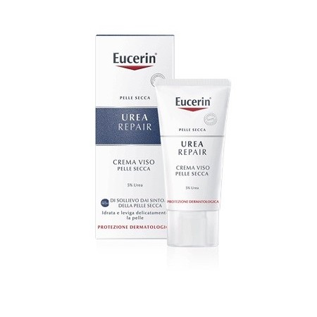 Eucerin UreaRepair 5% Urea Crema Viso Levigante Pelle Secca 50 ml