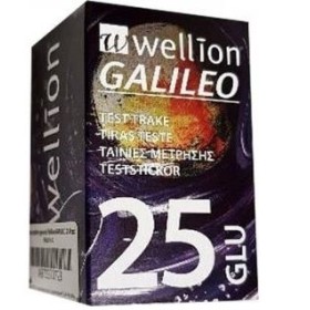WELLION GALILEO STRIPS 25 GLIC