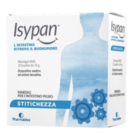 Isypan Stitichezza Macrogol 4000 Rimedio Per l'Intestino Pigro 20 Bustine