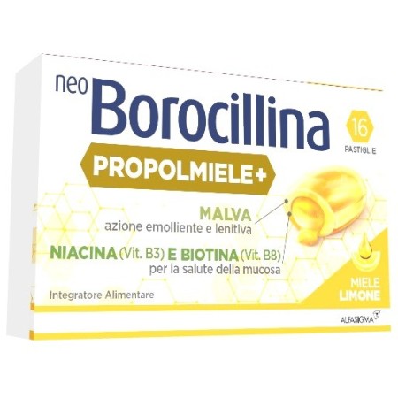 Neoborocillina Propolmiele   Miele/Limone 16 Pastiglie