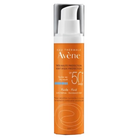 Avène Solare Fluido Viso Senza Profumo SPF 50  Protezione Molto Alta 50 ml