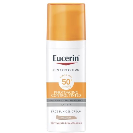 Eucerin Sun Photo Aging Control Tinted Anti-età Gel Crema SPF50  Colore Medium 50 ml