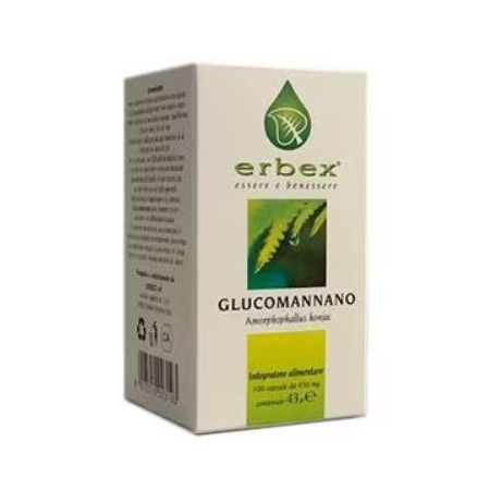 Erbex Glucomannano Integratore Intestinale 100 Capsule