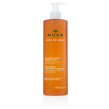Nuxe Rêve de Miel Gel Doccia Viso e Corpo Pelle Secca 400 ml