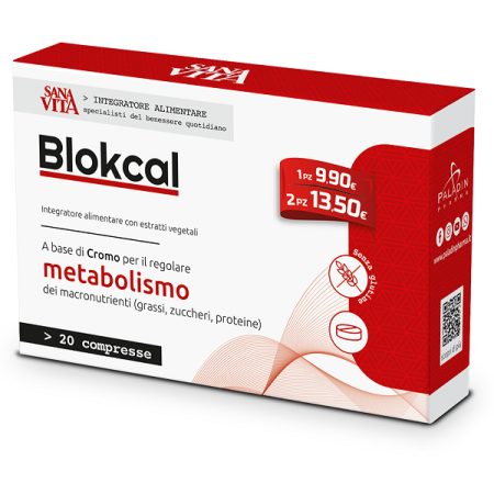 Sanavita Blokcal Integratore Metabolismo Dei Grassi 20 Compresse