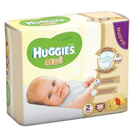 Huggies Bébé Base Pannolini Taglia 2 (3-6 Kg) 24 Pezzi
