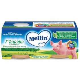 Mellin Omogeneizzato Maiale Con Verdure 2 x 80 g
