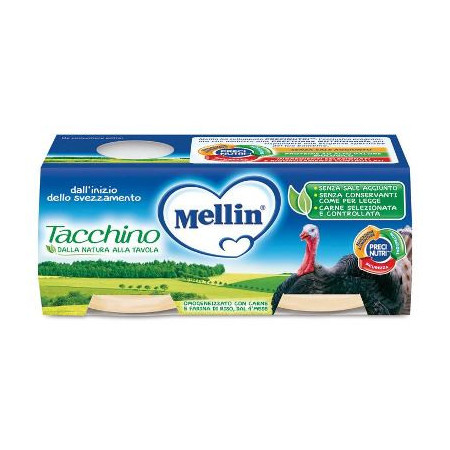 Mellin Omogeneizzato di Tacchino 2 x 80 g