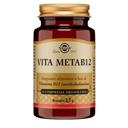 Solgar Vita Meta B12 Integratore Vitaminico 30 Compresse Orosolubili