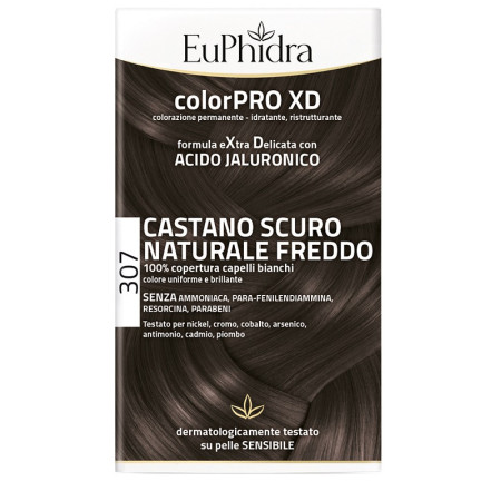 Euphidra ColorPRO XD 307 Castano Scuro Naturale Freddo Tintura Per Capelli