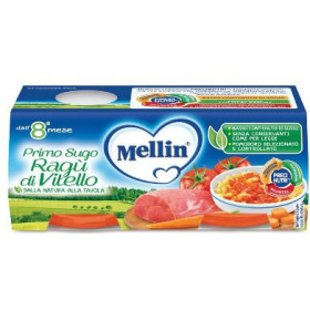 Mellin Primi Sughi Ragù Di Vitello 2 x 80g