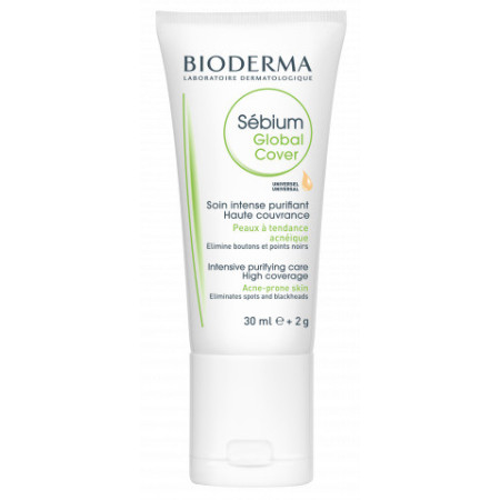 Bioderma Sébium Global Cover Trattamento Intensivo Purificante 30 ml   2 g