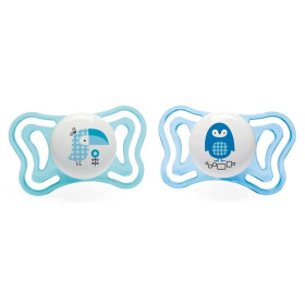 Chicco Succhietto Light Boy Silicone 2-6 mesi 2 Pezzi