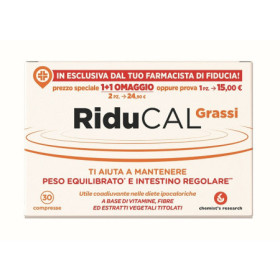 Riducal Grassi Integratore Controllo del Peso 30 Compresse