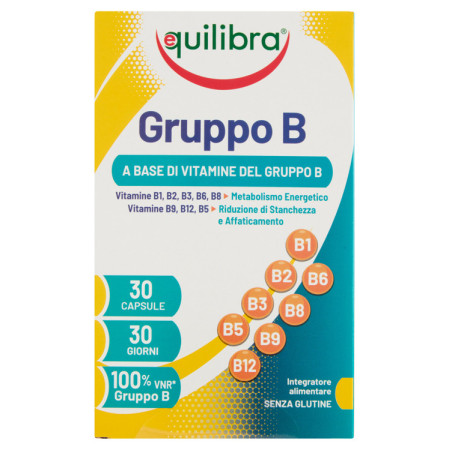 Equilibra Gruppo B Integratore di Vitamine B 30 Capsule