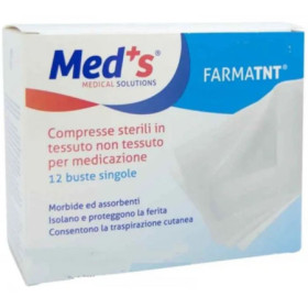 Med's Compressa Di Garza TNT Sterile Peel Open 10 x 10 cm 12 Pezzi