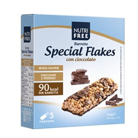 Nutri Free Special Flakes Con Cioccolato Barrette Senza Glutine 5x24,8 g