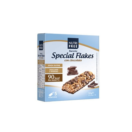 Nutri Free Special Flakes Con Cioccolato Barrette Senza Glutine 5x24,8 g