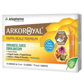Arkoroyal Pappa Reale Premium Senza Zuccheri Immunità Forte 10 Unidose
