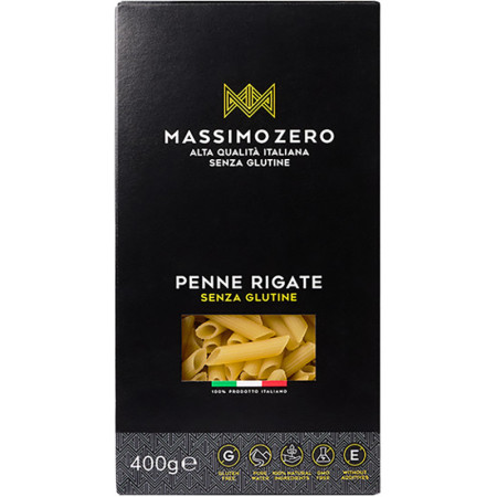 Massimo Zero Mezze Penne Rigate Pasta Senza Glutine 400 g