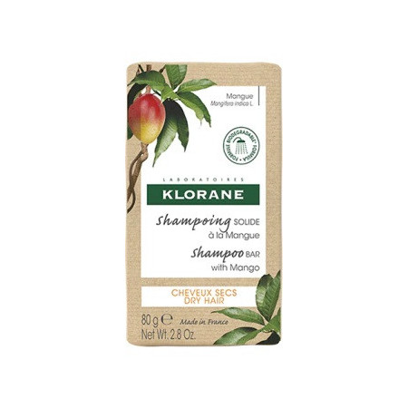 Klorane Shampoo Solido al Mango – Capelli Secchi 80 g