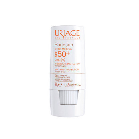Uriage Bariésun Stick Solare Minerale SPF 50  Protezione Viso Corpo e Zone Sensibili 8 g