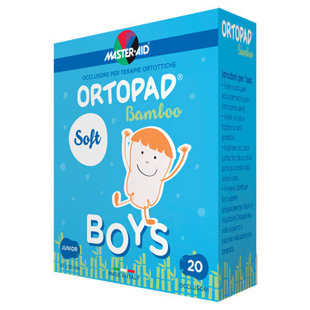 Ortopad Soft Boys Junior Cerotto Occlusore Per Bambini Per Terapie Ortottiche 20 Pezzi