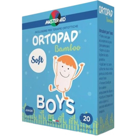 Ortopad Soft Boys Regular Cerotto Occlusore Per Bambini Per Terapie Ortottiche 20 Pezzi
