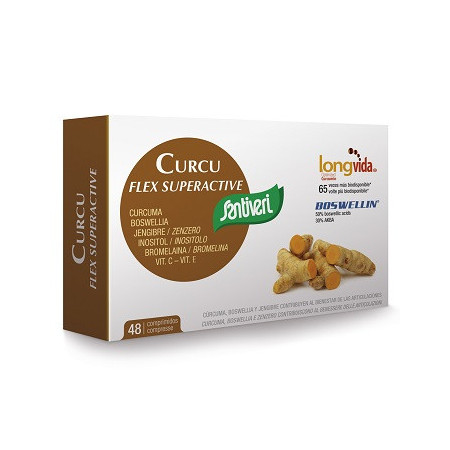 Santiveri Curcu Flex Superactive Integratore Muscolare 40 Compresse