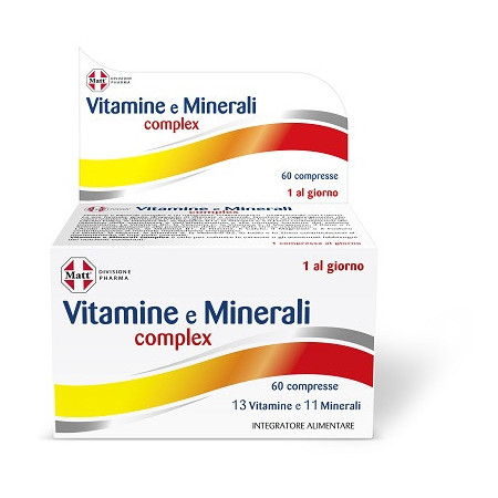 Matt Pharma Vitamine e Minerali Complex Integratore 60 Compresse
