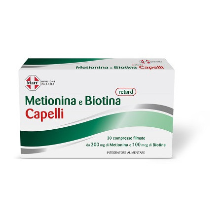Matt Pharma Metionina e Biotina Retard Integratore Per Capelli 30 Compresse