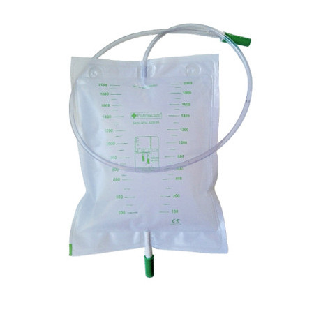 Farmacare Sacca Da Letto Per Raccolta Urina Con Scarico Tubo 130 cm 10 Pezzi