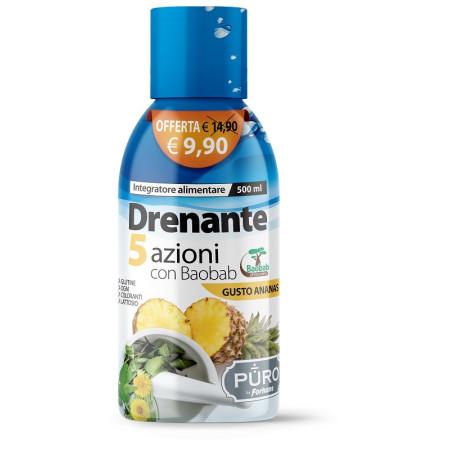 Forhans Puro Drenante 5 Azioni Con Baobab Gusto Ananas