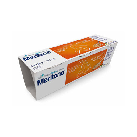 Meritene Forza e Vitalità Crema Nocciola Dessert Iperproteico Ipercalorico 3x125 g