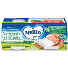 Mellin Omogeneizzato Formaggino E Prosciutto 2 x 80 g