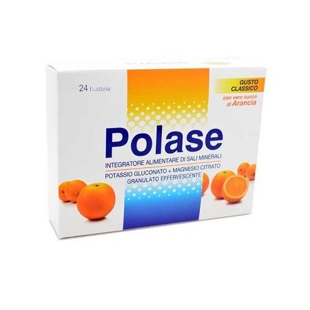 Polase Classico Integratore Sali Minerali con Magnesio e Potassio Gusto Arancia 24 Bustine