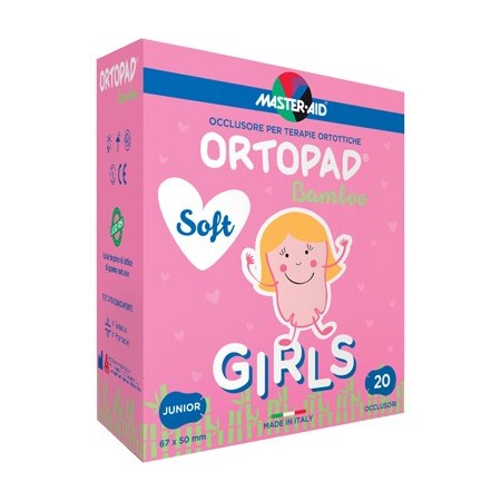 Ortopad Soft Girls Junior Cerotto Occlusore Per Bambine Per Terapie Ortottiche 20 Pezzi