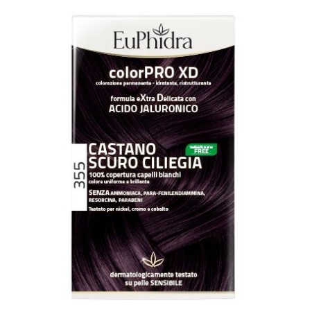 Euphidra ColorPRO XD Tintura Extra Delicata Colore 355 Castano Scuro Ciliegia