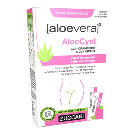 Zuccari AloeVera 2 AloeCyst Integratore Benessere Vie Urinarie 15 Stick