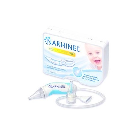 Narhinel Aspiratore Nasale Soft Neonati e Bambini   2 Ricambi Soft