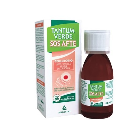 Tantum Verde SOS Afte Collutorio Contro Afte e Piccole Lesioni della Bocca 120 ml