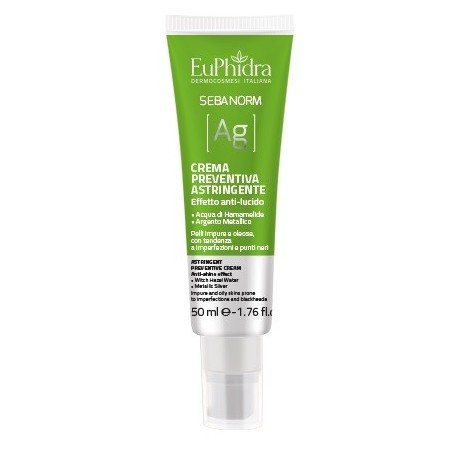 EuPhidra Sebanorm Ag Crema Preventiva Anti Imperfezioni e Punti Neri 50 ml