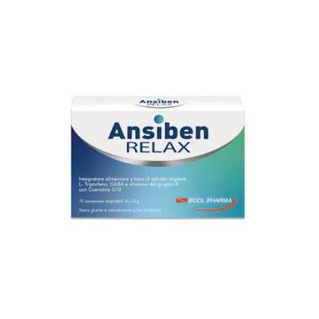 Ansiben Relax Integratore Contro Ansia e Stress 15 Compresse